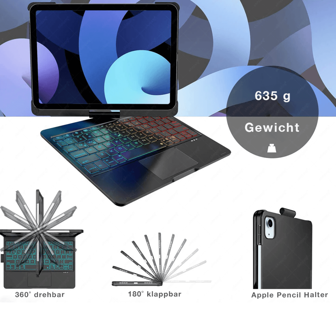 LENEYA ROTATAB - Innovatives Tastaturgehäuse für Dein iPad